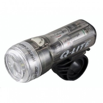 Q-lite - Front Light Transparent - 90x30x30 - Bicycle Light