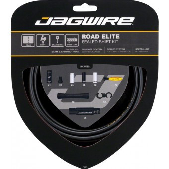 Jagwire Road Elite Sealed Shift Kit Frozen Black