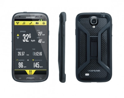 Topeak - Ride Case With Ridecase Mount Compatible With Samsung Galaxy S4 - Phone Holder